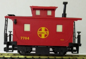 Lionel Santa Fe Caboose #7704 ATSF, Large G Scale, Red - Picture 1 of 4