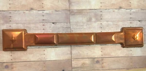 Copper Gutter Straps Downspout Hardware Stamped 1928 Rival Home Building  16" - Picture 1 of 3