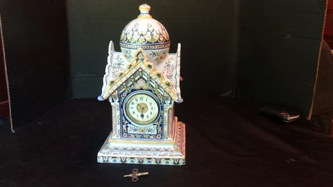 An Extraordinary Rare French Desvres Clock Cover
