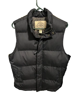 St. John's Bay Puffer Vest Men's Small Navy Blue Zip/Snap Casual Outdoor Jacket - Image 1 of 2