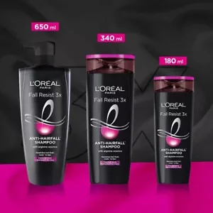 L'Oreal Paris Fall Resist 3X Anti Hair Fall Shampoo For Thinning & Hair Loss - Picture 1 of 19