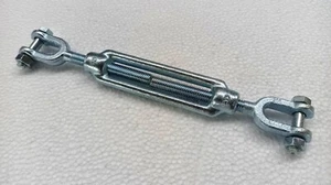 Tenditore con due tiranti a forcella Acciaio Zincato M 10 - Foto 1 di 1