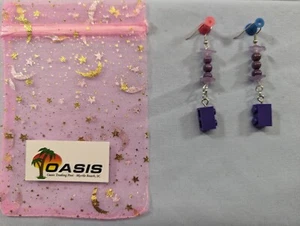 Pendientes hechos a mano de ladrillo - dijes cuentas de Lego - cada uno único - Imagen 1 de 1