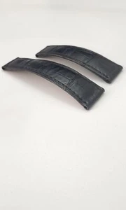 Genuine Rolex Daytona Black Crocodile 20mm x 16mm Watch Strap - Picture 1 of 10