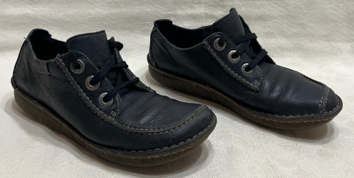 CLARKS: Scarpe in pelle da sogno divertenti destrutturate suole in crepe UK 6 5D EU 39 5