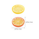 24 Pcs Fake Fruit Model Imitation Lemon Slice Plate Decoration Filler