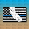 Thin Blue Line Police American Flag CALIFORNIA STATE 3"x5" Decal Sticker