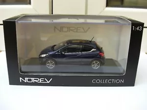 Peugeot 208 blue virtuel 3 portes 2012 Norev MIB 1:43 205 206 306 107 207 308 - Bild 1 von 4