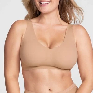 Honeylove V-Neck Bra Sand Underwire Free Size 1X - Picture 1 of 5