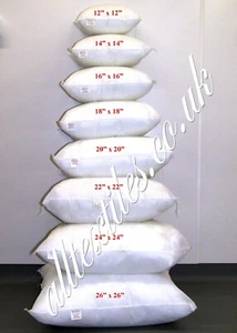 Cushion Pads Plump Inserts - Square | Round | Any Shape Size Hollowfibre Filled - Picture 1 of 96