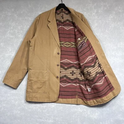 Vintage The Territory Ahead Barn Chore Jacket Blazer Men’s Large Aztec Lining - Image 1 of 4