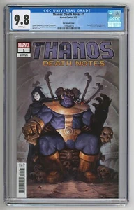 THANOS DEATH NOTES #1 EM Gist 1:100 Variante CGC 9.8 - Imagen 1 de 2