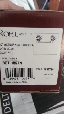 Soporte de papel higiénico, Rohl ROT18STN -tiene pequeños arañazos - ver fotos Foto 1 de 3