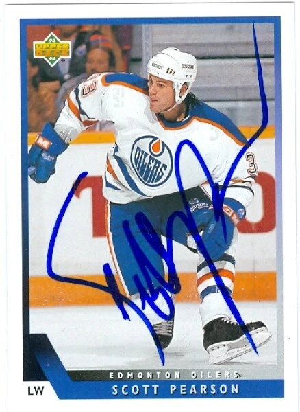 Scott Pearson autographed Hockey Card (Edmonton Oilers) 1993 Upper Deck #389 - Image 1 of 1