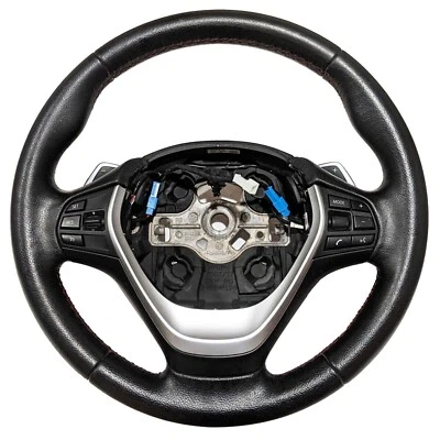 OEM 3-Spoke Leather Steering Wheel BMW F30 F32 F33 F34 F36 2013-2019 / 62562181E - Image 1 of 4