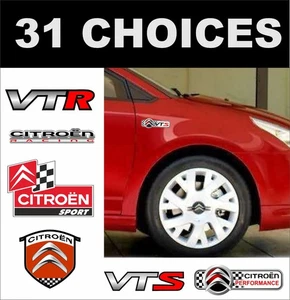 citroen stickers citroen badge VTS VTR saxo c1 c2 c3 c4 c5 c6 c7 c8 ds3 - Picture 1 of 1