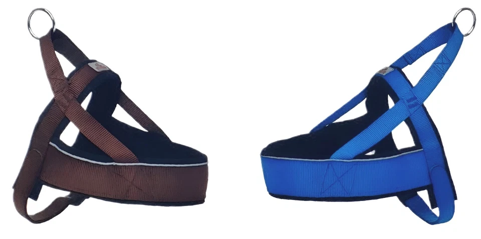 Norwegergeschirr Craft Reflektor Hundegeschirr ver. Größen in Blau u. Braun  NEU - Bild 1 von 4