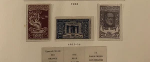 Italy Scott# 140-142 watermark 140 MH+MNG Scott=$45.50 - Picture 1 of 1