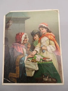 Tarjeta comercial de colección adivino gitano Dr. Jayne's tónico vermífugo J.D. Covell - Imagen 1 de 3