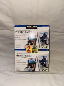 Kirkland Professional Glossy Inkjet Photo Paper 4" x 6" Not Used 300 Sheets - Picture 1 of 3
