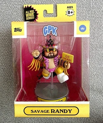 Figura Garbage Pail Kids X WWE Savage Randy 4" - Topps 2022 Foto 1 de 4