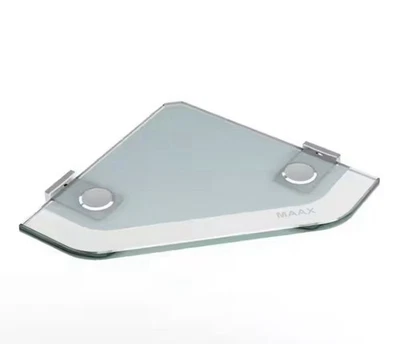 Maax Utile 9 x 9 дюймов матовое стекло угловая полка для душа ванной 10060011 НОВАЯ в коробке - Изображение 1 из 4