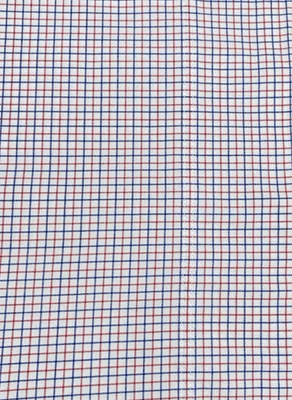 LAUREN RALPH LAUREN University Tattersal King Flat Sheet Blue Red Plaid Check - Image 1 of 4