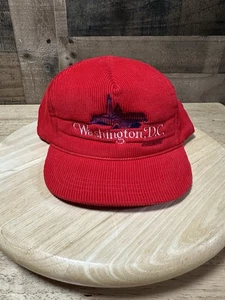 NUEVA Gorra Camionero Vintage Roja Washington D.C. Pana Snapback Talla Única. - Imagen 1 de 5