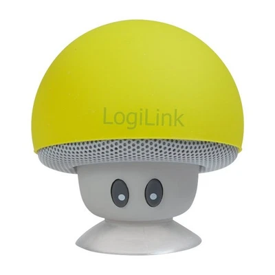 LogiLink Bluetooth Lautsprecher Box Musikbox kabellos  "Mushroom"-Design gelb - Bild 1 von 4