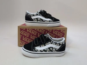 Vans Old School V Daisies Schuhe Unisex Sneaker US Kleinkind 7 schwarz weiß (80387) - Bild 1 von 10