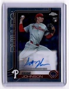 2025 Topps Chrome - Rookie Autographs Seth Johnson #RA-SJO (AU, RC) - Picture 1 of 2