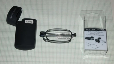 Gafas Lectoras Plegables Foster Grant MicroVision GIDEON Nuevas con Estuche 2.0 Foto 1 de 4