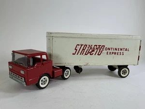 Vintage Pressed Steel Structo Trans Continental Express Big Rig Semi Truck Toy - Bild 1 von 12