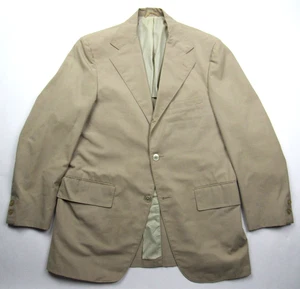 Vtg 1950's 60's Wash & Wear Cotton Blend ? 3/2 Roll Blazer Sport Coat Sz 38 S - Picture 1 of 17
