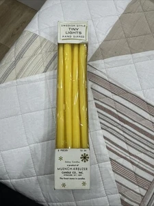 Vintage Swedish Style Tiny Lights Emkay Candles Hand Dipped Yellow (8) - Picture 1 of 4