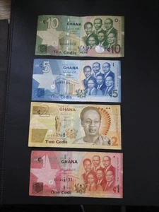 Ghana 3 verschiedene Banknoten - Bild 1 von 2