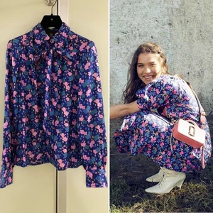 MARC JACOBS THE SILK SHIRT Blusa con fiocco con stampa floreale - Foto 1 di 15