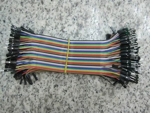 40pcs Dupont Wire Color Jumper Cable 1P to 1P Male to Male For Solderless Bread - Picture 1 of 3