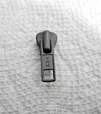 One Gray #5V YKK slider for Vislon (molded plastic) zipper - Image 1 of 3