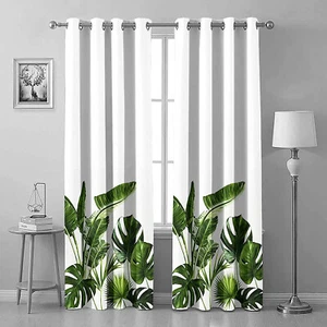 Printed Door Curtain for Bed Room Living Room 7FT Pack of 2 - Picture 1 of 3