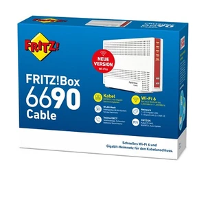 AVM Fritz!Box 6690 Cable WLAN Router mit Modem - Weiß WIE NEU - Bild 1 von 4