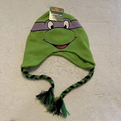 Chapéu reversível Nickelodeon Teenage Mutant Ninja Turtle Raphael & Donatello TMNT - Imagem 1 de 2