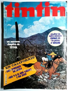 Le Journal de TINTIN n° 310 avec poster Ariane bd bande dessinée FRANCE 1981 - Foto 1 di 1