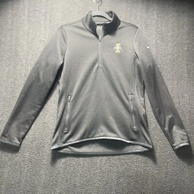 Chaqueta pulóver Idaho Vandals para mujer gris medio Nike ThermaFit 1/4 cremallera Foto 1 de 4