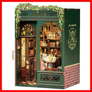Craft Your Own Elegance: DIY Owl Bookstore Miniature Kit for Adult Creativity - Picture 1 of 9