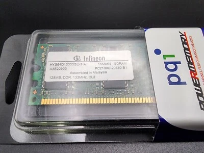 Stick Of Ram  Infineon DDR 133mhz CL2 PC2100u A3E22903 - Image 1 of 4