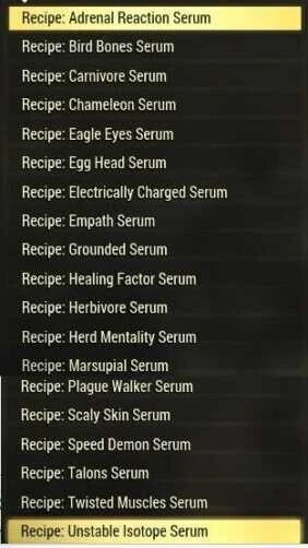 All 19 Serum Recipes. xbox - Image 1 of 1