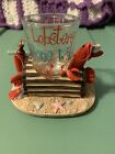 Lobsters Gone Wild Shot Glass Plus Holder