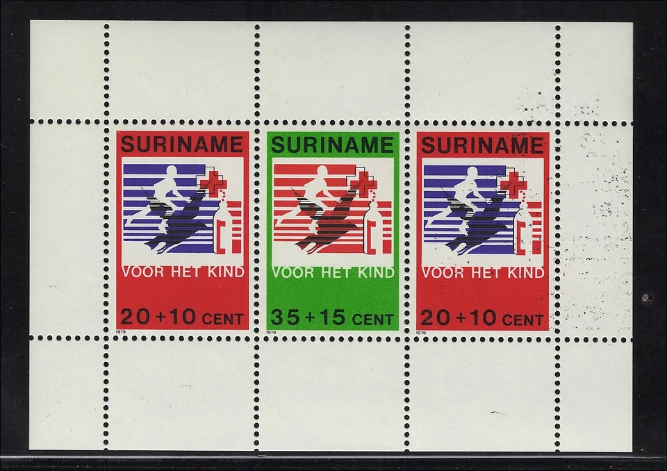 Surinam Scott # B263a MNH Semi-Postal Red Cross Mini Sheet 1979 - Image 1 of 1