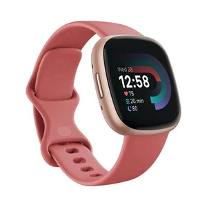 Fitbit Versa 4 Fitness Smartwatch GPS, 24/7 Heart Rate (S & L Bands) Rose Gold - Picture 1 of 5